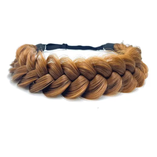 Vista 31 de Diadema Trenzada de 2 Hebras Despeinada Clásica Gruesa Trenzas Anchas Elástica Extensible de Calidad Sintética Diadema Trenzada para Mujeres Niñas