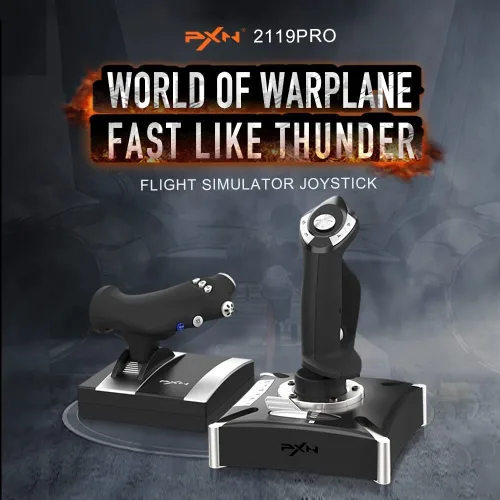 Vista 2 de PXN-2119Pro Flight Simulator Joystick Controls, Vibration Flight Simulator Stick for PS4 Windows XPVISTA7810
