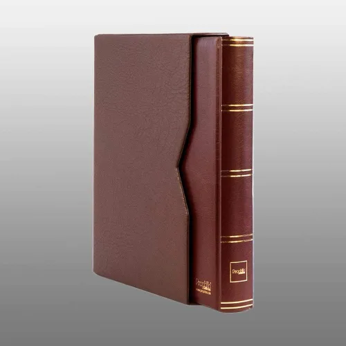 Vista 3 de Prophila stockbook 60 Lados blancos Acolchado con estuche rojo