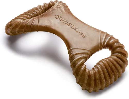 Vista 18 de Benebone Bone - Juguete masticable duradero para perros para masticadores agresivos, tocino real, fabricado en Estados Unidos, pequeño