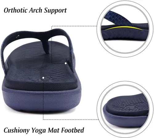 Vista 3 de KuaiLu - Sandalias para mujer, cómodas, buenas para fascitis plantar, buen soporte del arco, estilo pata de gallo, para interior o exterior en verano