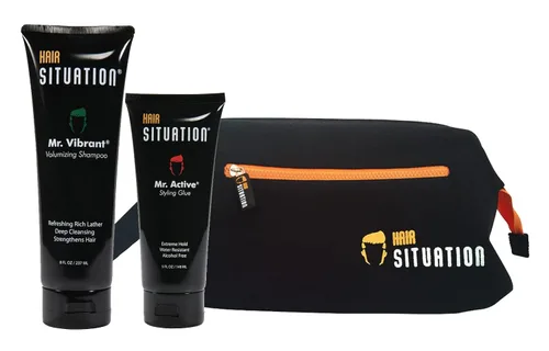 Vista 9 de Hair Situation Mr. Active Extreme Hold Gel y Neceser