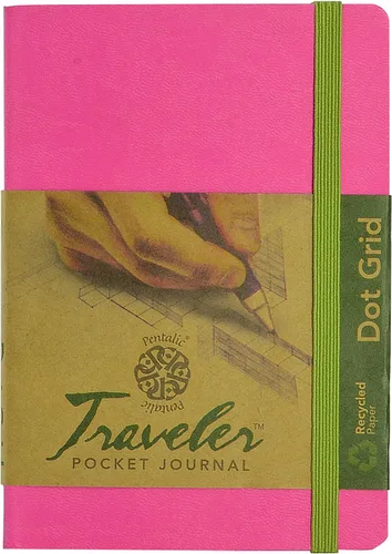 Vista 13 de Cuaderno de bocetos Travelers Dot Grid Pentalic Art, libre de ácidos