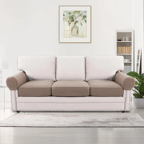 Vista 33 de H.VERSAILTEX Fundas elásticas para sillas de varias piezas, fundas para cojines ajustables para asiento y respaldo