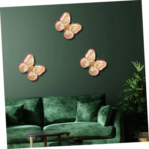 Vista 8 de DOITOOL 5 calcomanías de pared de mariposa, calcomanías de hadas, decoración de ceremonia de boda, calcomanías de computadora para laptop, mariposas