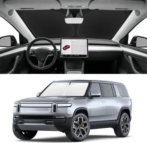 Vista 86 de Parasol plegable para parabrisas visor solar para ventana frontal accesorios de automóvil