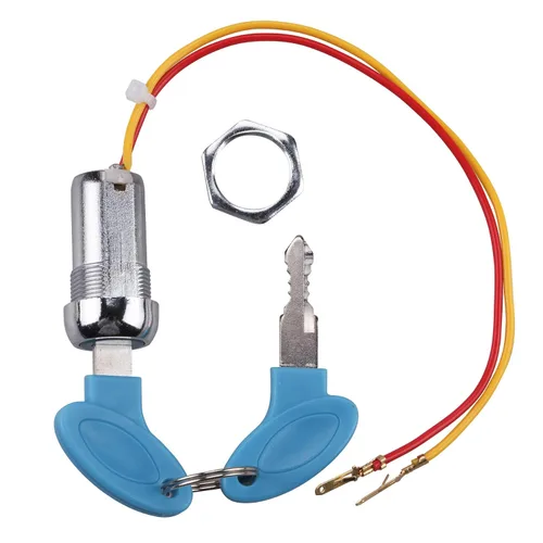 Vista 2 de Paquete de 2 interruptores de encendido de 2 cables, interruptor de arranque con 4 teclas de encendido y apagado para scooter eléctrico, ATV