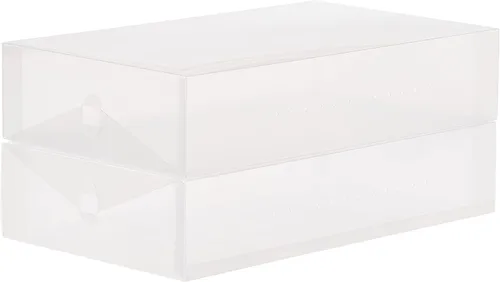 Vista 3 de Whitmor Caja de botas transparente Vue – Almacenamiento de botas apilable resistente – (juego de 2)