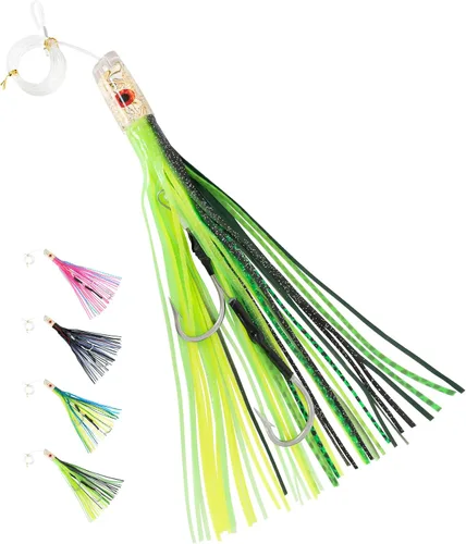 Vista 17 de BLUEWING Señuelo de Curricán para Pesca Mayor de 6 pulgadas/9 pulgadas/11 pulgadas/12 pulgadas/14 pulgadas/15 pulgadas/20 pulgadas, Aparejos de Agua