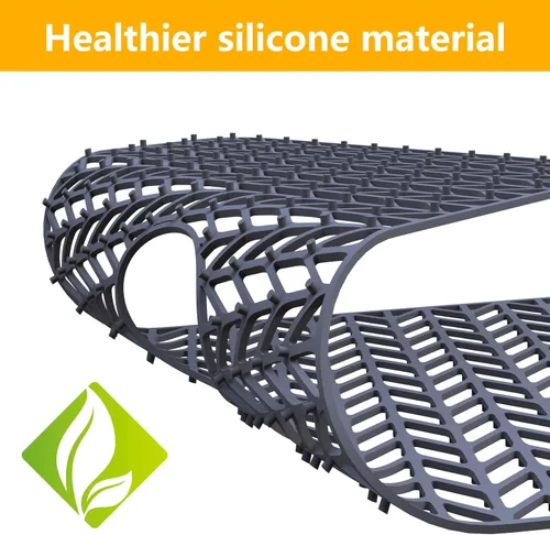 Vista 14 de Protectores de fregadero de cocina de 12 x 11 y 13 x 11 pulgadas, protectores de silicona para fregadero de cocina para la parte inferior del Gris