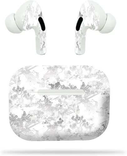 Vista 4 de MightySkins - Compatible con Apple Airpods Pro - Negro Camo Funda protectora de vinilo duradera y única Fácil de aplicar, quitar y cambiar