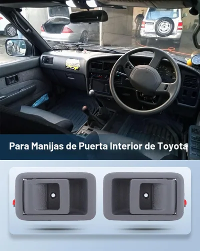 Vista 6 de ECCPP Manija de puerta interior apta para Toyota para Tacoma