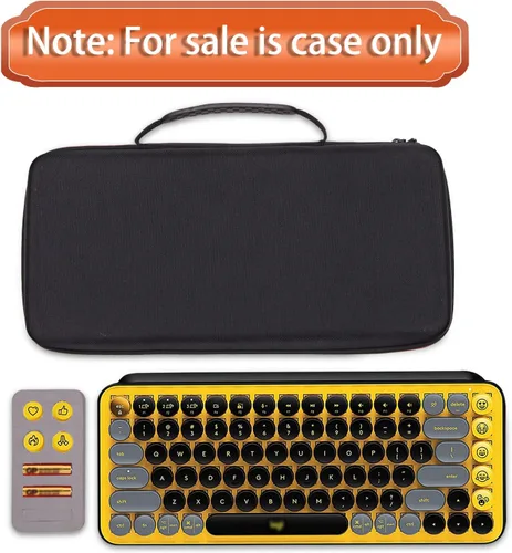 Vista 7 de LTGEM - Funda compatible con Logitech POP ICON Combo combo de teclado y mouse Bluetooth, bolsa de almacenamiento de viaje para oficina, color negro