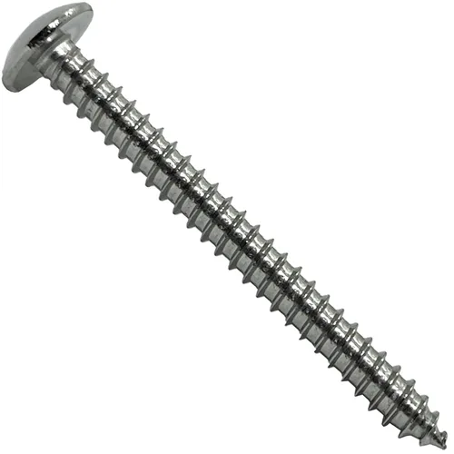 Vista 5 de Tornillo de cabeza de armadura de acero inoxidable 18-8 (304) #8 x 1.5 pulgadas, madera autorroscante rápida, unidad Phillips, rosca completa