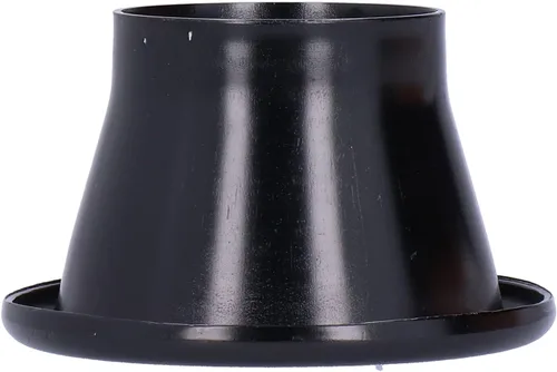 Vista 4 de Cuerno Turbo, 2.6in CNC de aluminio de entrada de aire frío Turbo Horn Velocity Stack Adapter Coche Modificación Parte (negro)