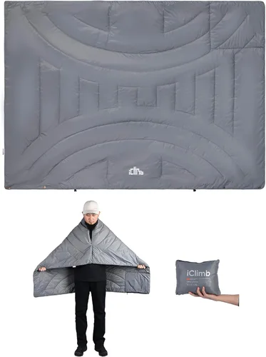 Vista 23 de iClimb - Manta de camping ultraligera y compacta con aislamiento Thinsulate 3M