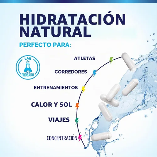 Vista 5 de Suplemento de electrolitos, sin azúcar, complejo de hidratación avanzada con cloruro de sodio, magnesio, potasio, calcio, vitamina D3, las mejores