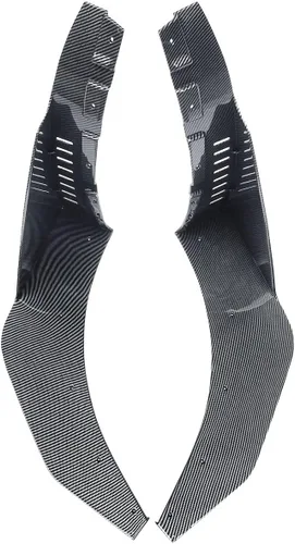 Vista 6 de NINTE Aletas de extensión divisor delantero para Chevrolet Corvette C7 Z06 Z07 ABS pintado de fibra de carbono con revestimiento de fibra de carbono