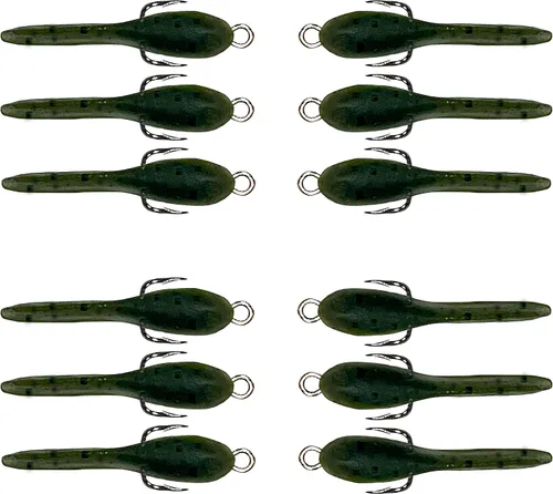 Vista 6 de DELONG LURES: Bluegill - Señuelos de pesca hechos en Estados Unidos, paquete de 12 señuelos de renacuajo preaparcados de 1.5 pulgadas para pesca