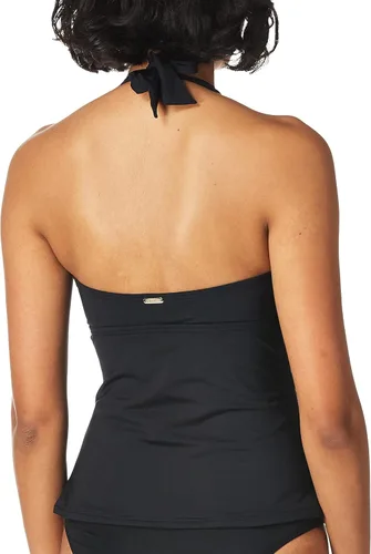 Vista 3 de Calvin Klein Traje de baño tankini liso con copas suaves extraíbles para mujer