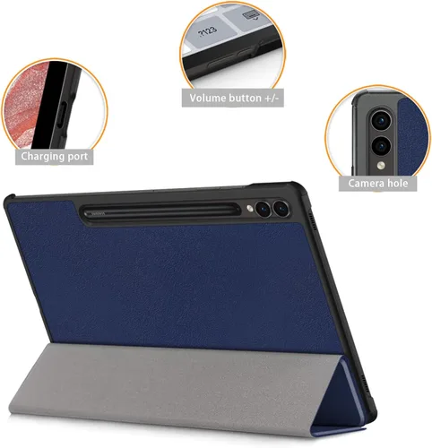 Vista 2 de Funda para Samsung Galaxy Tab S10+ Plus de 12.4 pulgadas, versión 2024, ligera, delgada, cubierta de soporte para Tab S9+ Plus SM-X810/X816B/X818U