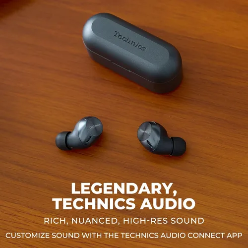 Vista 2 de Technics Auriculares Inalámbricos Bluetooth HiFi True Wireless Multipoint Earbuds II, Cancelación Activa de Ruido, Conectividad Multipunto de 3