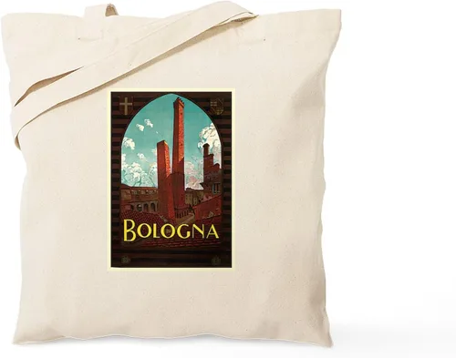 Vista 9 de CafePress Positano, Italia Tote Bag Bolsa de compras de lona beige reutilizable, Caqui, S