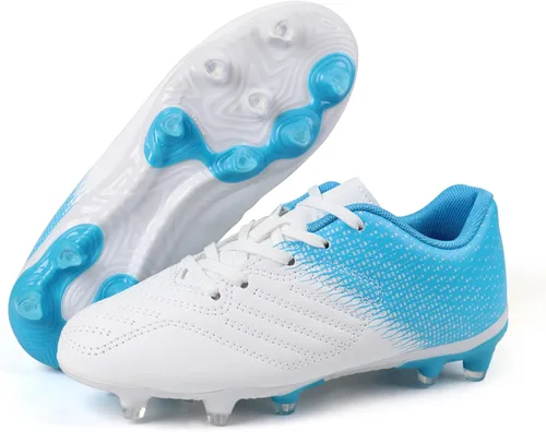 Vista 5 de Brooman - Zapatos deportivos con tacos para niños y niñas, zapatos de fútbol para usar al aire libre