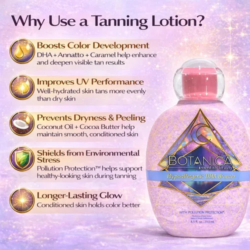 Vista 4 de Protección contra la contaminación Dark DHA Triple Bronzer Hipoalergénico 8.5oz