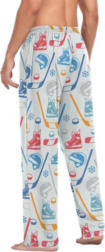 Vista 6 de Funny Pajama Pants Mens Lounge Pants Super Soft Men Pajama Bottoms with Pockets Drawstring