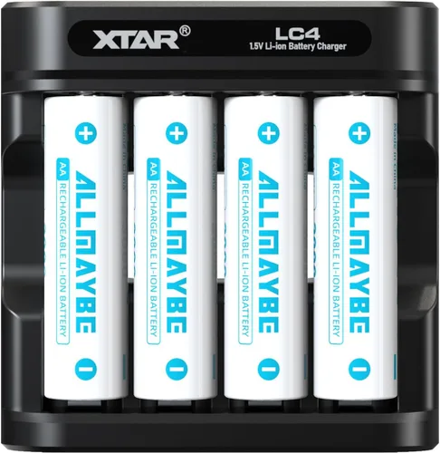 Vista 8 de XTAR Baterías de litio recargables AA de 1.5 V, 2000 mAh, alta tasa de descarga (2.5 A) para controladores de juegos, linternas, juguetes y más
