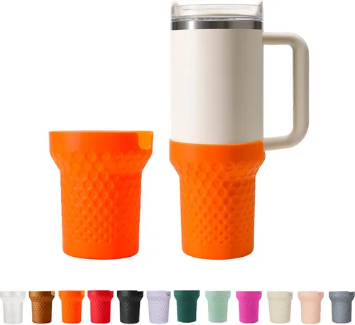 Vista 12 de Funda de silicona para botas de 40 onzas para accesorios de copa Stanley, funda de silicona para botella de agua para Stanley Quencher H2.0 y vaso