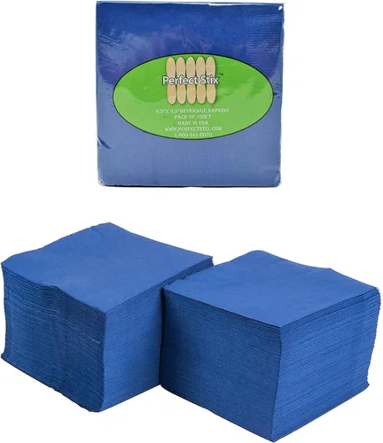 Vista 11 de Servilletas perfectas de 2 capas. 100ct servilletas de papel para cóctel. Dos capas., Negro, 100