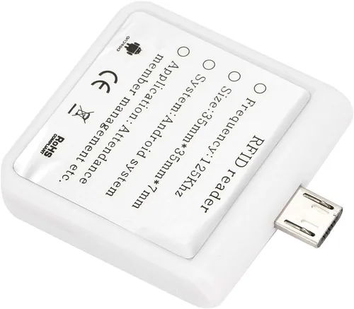Vista 9 de Lector de tarjetas inteligentes sin contacto portátil, interfaz USB macho, IC/ID versión dual, lectura rápida de 0.2s, para PC, teléfono, tableta
