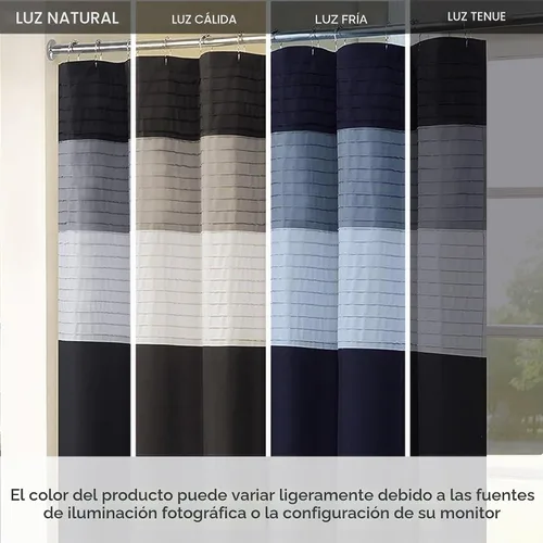 Vista 3 de Espacios cómodos. Cortina de ducha de Windsor Microfibra, añade privacidad, lavable a máquina, certificado OEKO-TEX
