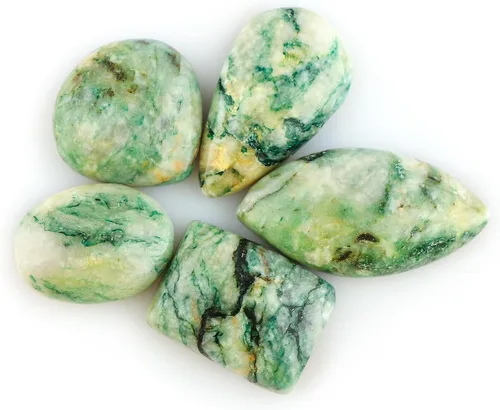 Vista 19 de 5pcs, Bulk Natural Gemstone Cabochon, Polished Flatback Stone, Wholesale Loose Cabs Supply, DIY Jewelry Making, Chakra Healing Crystal, Birthstone