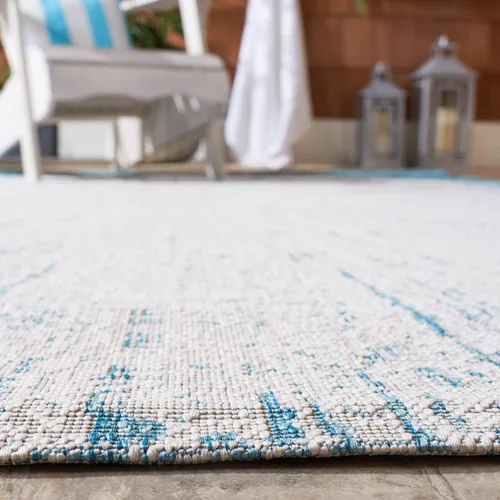 Vista 4 de Safavieh Courtyard Collection CY8893 - Alfombra decorativa para interiores y exteriores, no desprende pelusa, fácil de limpiar, 2 x 3 pies 7 beige