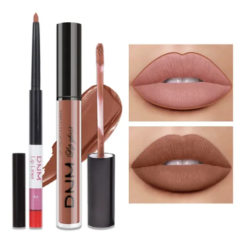 Vista 67 de evpct Juego de 2 lápices delineador de labios y lápiz labial líquido mate de 24 horas, color ciruela púrpura, maquillaje para mujer, lápiz labial
