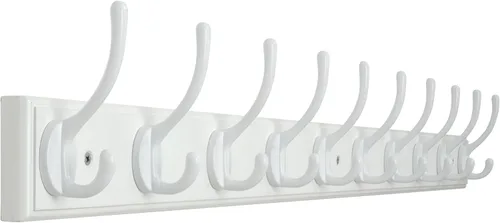 Vista 11 de WEBI Perchero de pared para montar en la pared, ganchos para colgar en la pared de 38 1/4" de largo, perchero de pared de bambú con gancho