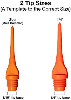 Vista 2 de Mueller - Puntas de dardos de plástico con rosca de 1/4 pulgadas – Bolsa/100-15 variaciones