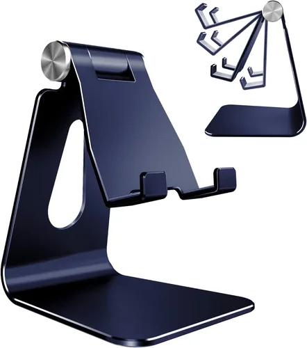 Vista 9 de CreaDream Soporte Ajustable para Teléfono Celular, Soporte para Teléfono, Cuna, Base, Soporte, Soporte de Escritorio de Aluminio Compatible