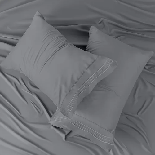 Vista 336 de LUX Décor - Juego de sábanas Twin de microfibra ultrasuave de 3 piezas con sábana encimera, sábana bajera de 16 pulgadas de profundidad y funda