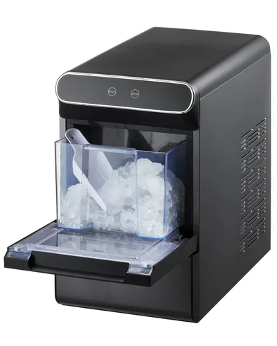 Vista 9 de VEVOR Máquina de hielo para encimera, 26 libras en 24 horas, 9 cubos listos en 7 minutos, máquina de hielo autolimpiante con cuchara y cesta