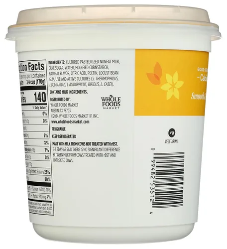 Vista 3 de 365 By Whole Foods Market, Yogur griego, vainilla sin grasa, 32 onzas