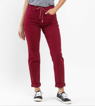 Vista 4 de Judy Blue Pantalones de mezclilla Scarlett de cintura alta para mujer 88727