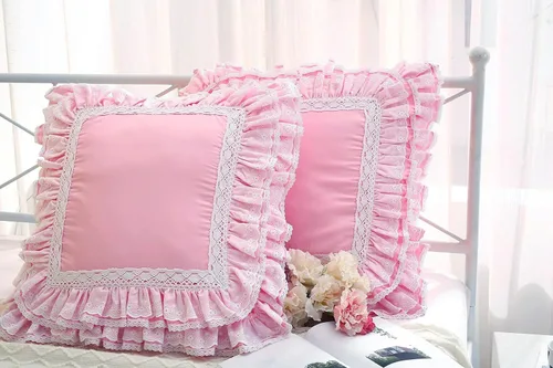 Vista 11 de Juego de 2 fundas de almohada con encaje blanco con flores 3D de aspecto retro noble y lujoso elegante, 100% algodón, tamaño estándar
