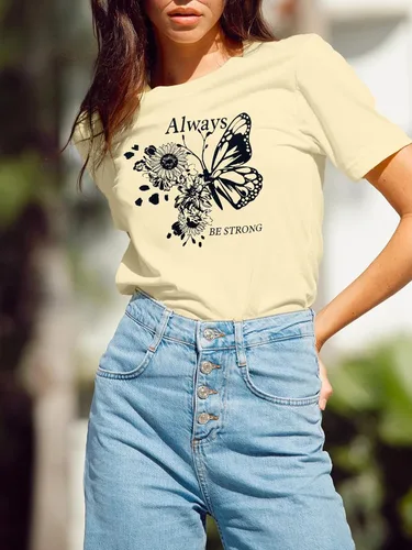 Vista 3 de Chulianyouhuo - Camiseta de manga corta con estampado de girasol para mujer, camiseta casual con bonita flor para adolescentes y niñas