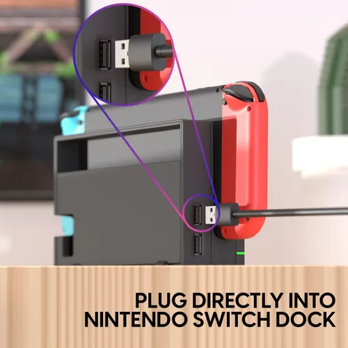 Vista 5 de TALK WORKS Wired GameCube Controller - Gaming Controller Compatible with Nintendo Switch - USB-A Connection - Nintendo Switch Controls And Turbo