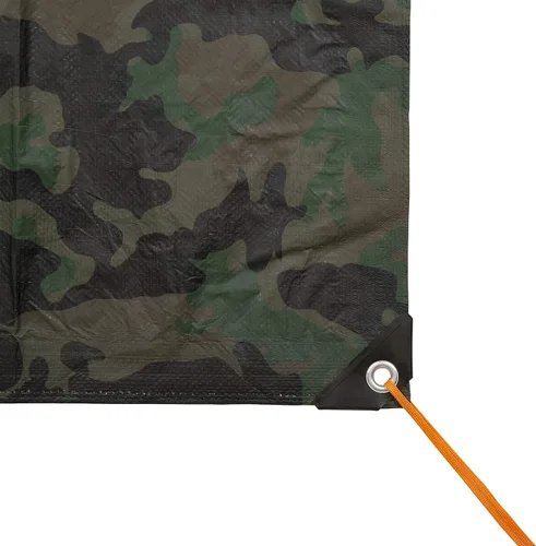 Vista 3 de Stansport Lona antidesgarros de servicio mediano de 5 x 7 pies - Camuflaje verde (T-57-C)