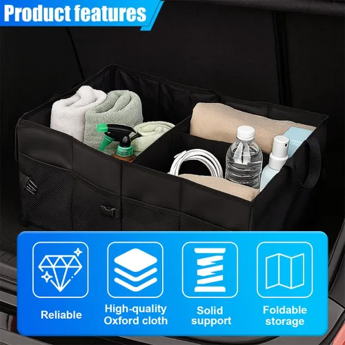 Vista 4 de ZIMISI Organizador de maletero de coche, organizador impermeable de tela Oxford 600D para el asiento trasero del coche, consolas y organizadores